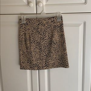 Cheetah Print Mini Skirt